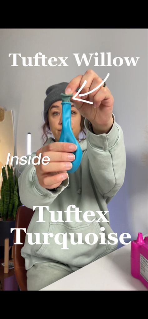 Tuftex Balloon Color Catalog: Tuftex Willow inside a Tuftex Turquoise Tuftex Balloon Colors, Balloon Garland Diy, Color Catalog, Balloon Crafts, Birthday Balloon Decorations, Small Business Packaging, Balloon Columns, Balloon Decorations Party, Balloon Bouquet