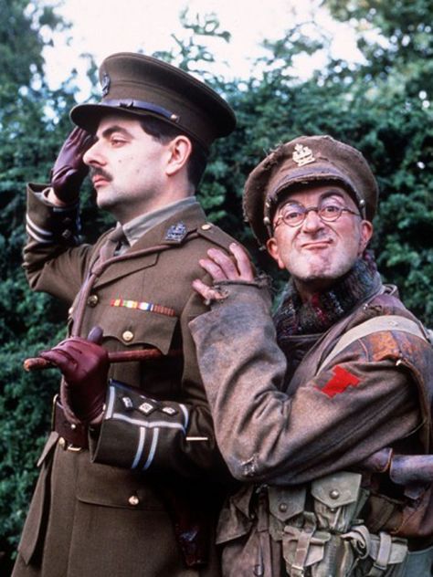 Mr Bean Photoshop, Blackadder Quotes, Dads Army, Photoshop Funny, Black Adder, British Tv Comedies, British Humour, Rowan Atkinson, British Sitcoms