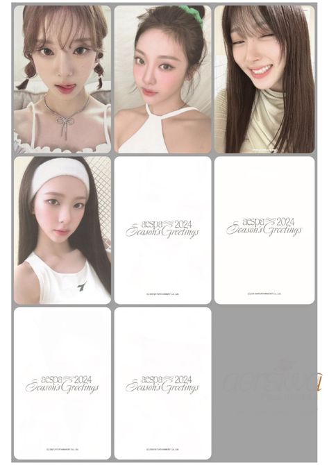 Kpop Photocards, Kpop Diy, Pretty Crafts, Bow Wallpaper, Season Greetings, Lomo Card, Photo Card Template, Pop Photos, Kpop Entertainment