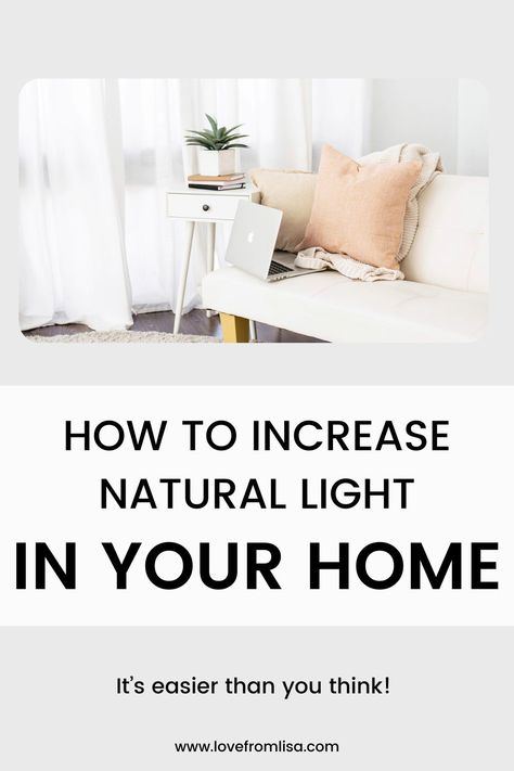 4 easy ways to increase natural light in your home, that will enhance not only your mood, but how much your family enjoys their time at home. Caring For Mums, School Organisation, Time Management Techniques, Back To School Organization, Organisation Hacks, Home Management, Travel With Kids, Time Management, Kids Meals