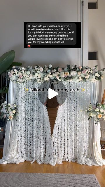 Diy Nikkah Partition, Nikkah Partition, Nikkah Decor, Nikah Decor, Nikah Ceremony, Wedding Diary, Party Hacks, Diy Chandelier, Ceremony Arch