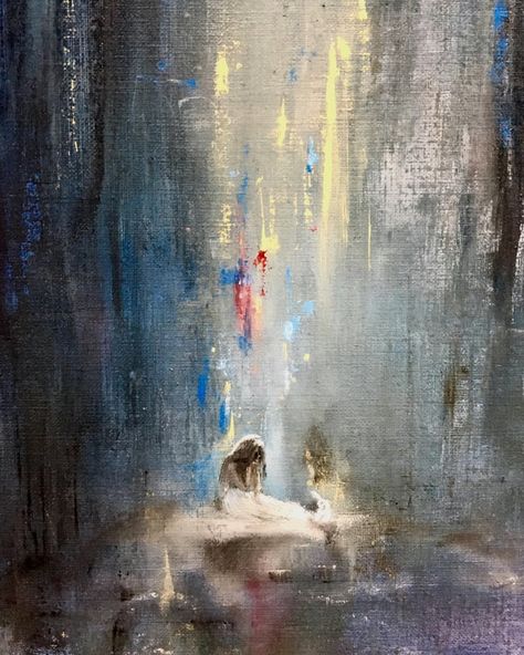 An oil painting born from frustration and pure hopelessness. Forgotten Things Art, Art That Makes You Feel Something, Misunderstood Painting, Abstract Art Emotions, Emotional Oil Painting, Meaningful Paintings Inspiration Life, Loneliness Abstract Painting, Abstract Meaningful Art, Deep Painting Feelings