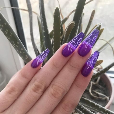 Goth Nails, Edgy Nails, Grunge Nails, Nice Nails, Simple Acrylic Nails, Her Nails, Acrylic Nails Coffin Short, Nagel Inspo, Fire Nails