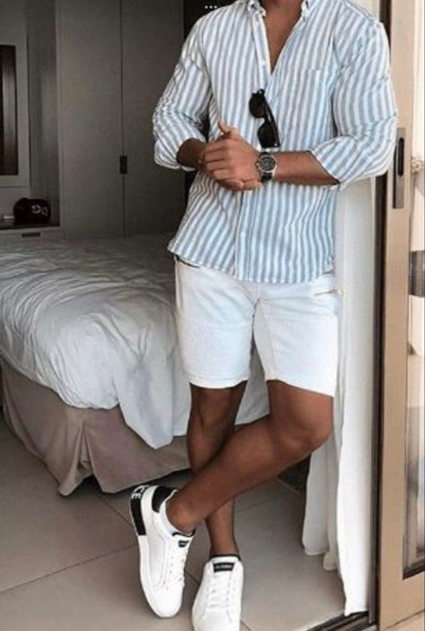 Summer Look Men Outfit Ideas, Men's Casual Style Summer, Men Stylish Dress Summer, Men Summer 2023 Outfit, Summer Outfits For Men 2023, Vacation Outfit Ideas Men, Summer In Italy Outfits Men, Men Looks Summer, Mens Outfits 2023 Summer