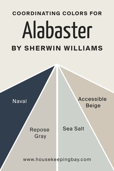 Alabaster Coordinating Colors, Sherwin Williams Paint Colors Green, Best Sherwin Williams Paint, Sw Alabaster, Interior Paint Schemes, Sherwin Williams Alabaster, Best Neutral Paint Colors, Alabaster Color, Sherwin Williams White