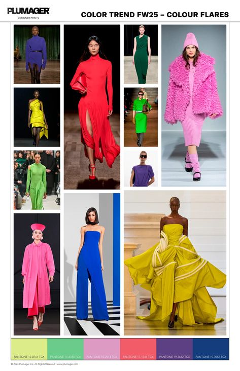 Color Trend Forecast - Fall / Winter 2025 – Plumager, Inc. Colour Trends 2025/2026, Wgsn 2025 Fashion Trends, 2025 Trend Forecast, Fashion Trend Fall Winter 2024-2025, Fashion Design Inspiration Board, Trend 2025, 2025 Fashion Trends, 2025 Trends, 2025 Spring