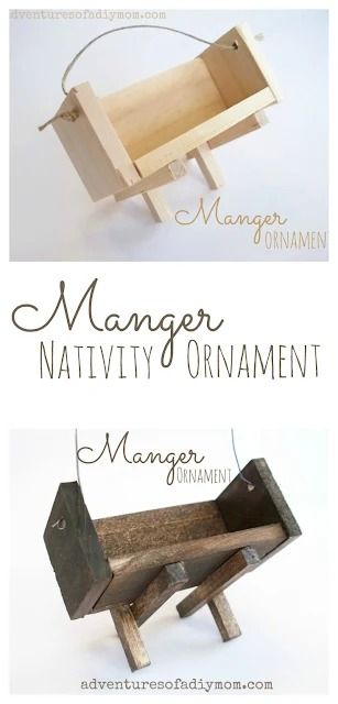 Learn how to make a manger ornament using paint sticks and square dowels. A must have for any nativity themed Christmas tree. #nativityornament #christmasornament #adventuresofadiymom #mangerornament #diynativity #diyornament Manger Ornament, Budget Christmas Gifts, Practical Christmas Gift, Jesse Tree Ornaments, Themed Christmas Tree, Diy Nativity, Paint Sticks, Christ Centered Christmas, Christmas Preparation