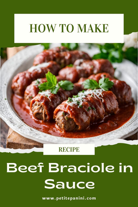 Learn how to cook tender, flavorful beef braciole in rich tomato sauce. Perfect for a cozy dinner with family or friends! 🍝🍷 Best Braciole Recipe Italian, Braciole Recipe Italian Crock Pot, Braciole Recipe Traditional, Beef Rolls Stuffed, Italian Beef Braciole, Braciole Recipe Italian, Beef Braciole, Beef Rolls, Braciole Recipe