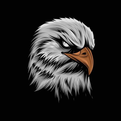 Angry Bald Eagle Vector Artwork Eagle Vector, Vector Artwork, Bald Eagle, Vector Art, For Free