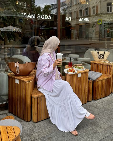 ❀ some of my recent fits ❀ which one is ur fav?💕 summer outfit, white skirt, pink shirt, modest fashion, hijabi, Pinterest style, modesty, polene bag, summer vibes, maxi skirt, hijab outfit, autumn vibes Maxi Skirt Hijab, Hijabi Skirt Outfits, Casual Modest Summer Outfits, White Skirt Outfit Summer, Hijabi Summer, White Maxi Skirt Outfit, Hijabi Summer Outfits, Singapore Outfit, Polene Bag