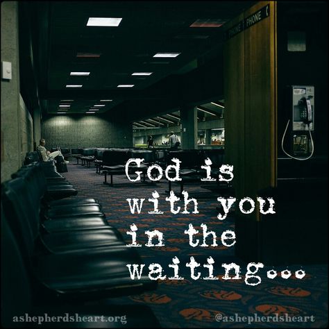 God is with you in the waiting...   Whether you are waiting on an answer to prayer, a call back about a job, the results of a medical test, the status of a sick loved one, or for the results of an exam to studied hard for...no matter what you may be waiting for... God is there with you. God is in the details and He will bring you through whatever you are facing.   If we're honest, waiting isn't always fun... But, God is right there with you in the waiting!  So, cling to Him while you wait. Prayers For Waiting For Results, Waiting For Results Quotes, Waiting For Medical Test Results Quotes, Waiting For The Right One, Results Quotes, God Is In The Details, Waiting Season, Waiting Quotes, Pray Wait Trust