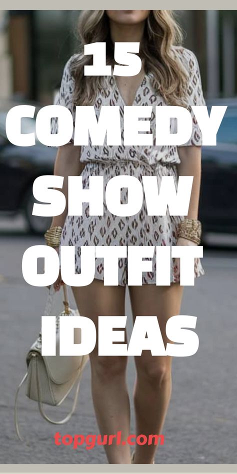 15 Comedy Show Outfit Ideas for Women: What to Wear When You’re Ready to Laugh Summer Comedy Show Outfit, Outfit Comedy Show, Stand Up Comedy Outfit, Comedy Club Date Night Outfit, Comedy Club Outfit Ideas Night Summer, Outfit Ideas For Comedy Show, Stand Up Comedy Outfit Ideas, Night Show Outfit, Outfits For Comedy Show