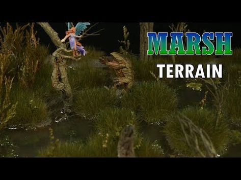 How To Make Marshland Swamp Terrain - D&D Fantasy Diorama - YouTube Swamp Terrain, Fantasy Diorama, On Twitter, Twitter, Art