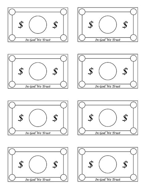 family-bucks---whole-page Fake Money Printable, Mom Bucks, Play Money Template, Printable Play Money, Board Games Diy, Money Template, Monopoly Money, Childrens Sermons, Money Printables