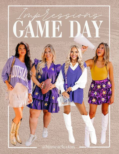 Louisiana, Louisiana State University, Eastern Carolina University, Vikings Lakers, Tigers, Game Day, Football, Tailgate, Tailgating, outfit idea, touchdown, Impressions Boutique Saints Game Day Outfit New Orleans, Mn Vikings Outfit Woman, Lsu Outfits For Women, Lsu Football Game Outfit, Vols Gameday Outfit, Reputation Bodysuit, Lsu Game Day Outfit, Lsu Gameday, Lsu Outfits