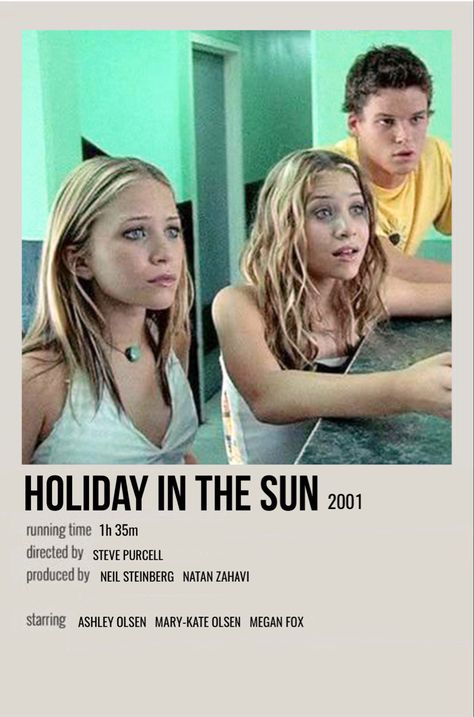 Holiday Movie Aesthetic, Holiday In The Sun Movie, Moves To Watch, Holiday In The Sun, Polaroid Movie Poster, Best Teen Movies, Summer Movies, Movies To Watch Teenagers, Movie To Watch List