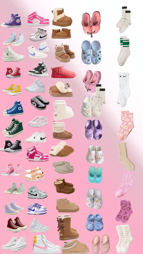 #preppy#shoes#nikes#converse#crocs#socks#shufflesapp Preppy Converse, Crocs With Socks, Crocs Aesthetic, Nike Converse, Preppy Shoes, Cute Diys, Looks Vintage, Nike Shoes, Converse