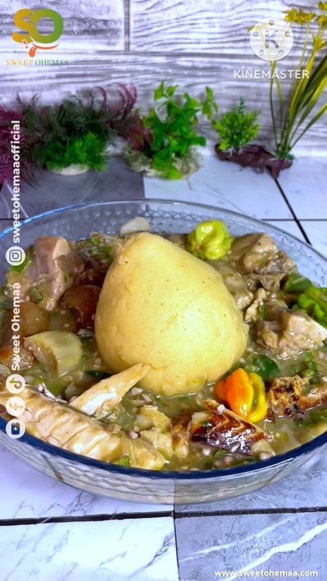 Oil-less Okro soup with banku where are my okro lovers gather here👇🥰# sweetohemaa #ghanafoodnetwork#ghanafood# ghanajollof | Sweet Ohemaa Ghana Banku And Okro Soup, Okro Soup, Ghana Food, African Dresses, African Dresses For Women, Ghana, Dresses, Quick Saves