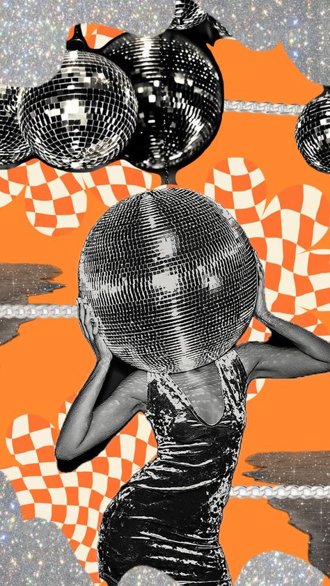 MURDER ON DA DANCE FLOOR #disco #discoball #discoaesthetic #neon #orange Rave Party Aesthetic, Disco Floor, Disco 80, Disco Aesthetic, Aesthetic Neon, Ball Aesthetic, Ava Max, Party Aesthetic, Rave Party