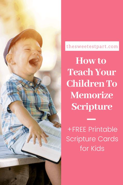 It is so important for children to learn the Bible! Teaching children Bible verses to memorize from a young age can help to grow their faith! Find inspirational Bible Verses for children. Ideas on memory verse work for kids. Teaching Kids the Bible | Easy Scripture Memory | Free Printable Scripture Cards | Children Bible Verses, Free Printable Scripture Cards, Bible Verses For Children, Verses To Memorize, Free Printable Scripture, Children Bible, Memorize Scripture, Free Scripture Printables, Bible Teaching