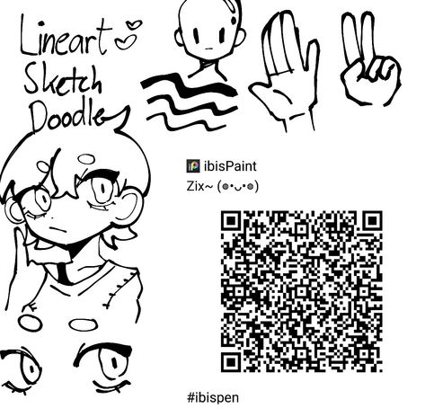 Qr code, Ibispaint, Drawing, Art Sketch Brush Ibispaint Code, Ibispaint Qr Code, Qr Code Ibispaint, Manga Pens, Ibis Pen, Ibispaint Codes, Code Ibispaint, Code Brush, Ibispaint Brushes