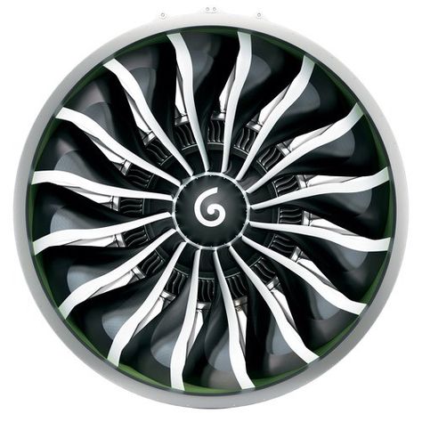 Rendering of the GE9X fan using a new fourth-generation composite Jet Turbine Engine, Engine Tattoo, Plane Engine, Jet Turbine, Mechanic Tattoo, Carbon Fiber Composite, Turbine Engine, Aircraft Mechanics, Passenger Aircraft