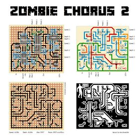 Perf and PCB Effects Layouts: Zombie Chorus Diy Guitar Amp, Diy Guitar Pedal, Bass Pedals, Reverb Pedal, Guitar Effects Pedals, Circuit Diagram, Guitar Pedals, Electronics Circuit, Music Guitar