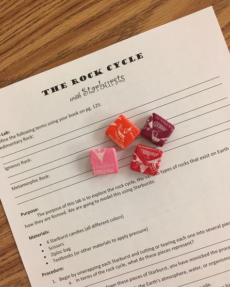 Rock Cycle Activities, Rock Cycle Project, Rock Cycle Activity, Rock Study, Earth Science Lessons, Middle School Science Classroom, Tectonic Plates, Rock Cycle, 8th Grade Science