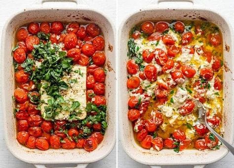 Feta Pasta Bake, Pasta Tiktok, Baked Feta Pasta, Baked Feta, Bake Recipes, Feta Pasta, Lemon Pasta, Cheese Pasta, Delicious Dishes