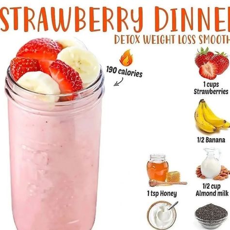 Strawberry Dinner Detox Weight Lose Smoothies burn calories Sleeve Recipes, Chef Kiss, Fruit Smoothie Recipes Healthy, Classroom Helpers, Homemade Cookbook, Best Smoothie, Smoothie Recipes Healthy Breakfast, Mouse Tattoos, Vitamix Recipes