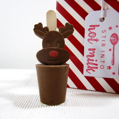 Christmas Reindeer Hot Chocolate Spoons Cute Hot Chocolate, Chocolate Stirrers, Santa Chocolate, Gift Hot Chocolate, Reindeer Hot Chocolate, Hot Chocolate Stirrers, Hot Chocolate Spoons, Cold Christmas, Gifts For Teenage Girls