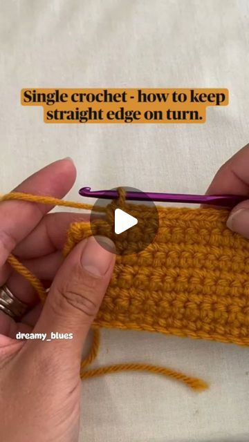 Single Stitch Crochet Tutorial, Edge Stitch Crochet, Achenbach Syndrome, Super Easy Crochet For Beginners, Crochet Straight Edges, Single Crochet Blanket, 2024 Single, Edge Tutorial, Crochet Bracelet Tutorial