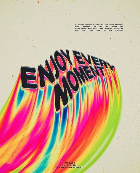 타이포그래피 포스터 디자인, Enjoy Every Moment, Aura Colors, Picture Collage Wall, Collage Wall, Happy Words, Art Collage Wall, Picture Collage, Room Posters