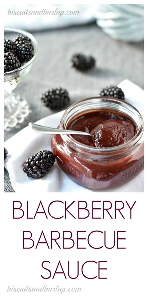 Fresh blackberries will just make your barbecue sauce sing! Blackberry Bbq Sauce, Chipotle Bbq Sauce, Buttermilk Biscuits Easy, Bbq Sauce Recipe, Bbq Sauce Homemade, Southern Cooking, Homemade Sauce, Barbecue Sauce, Grilled Meat