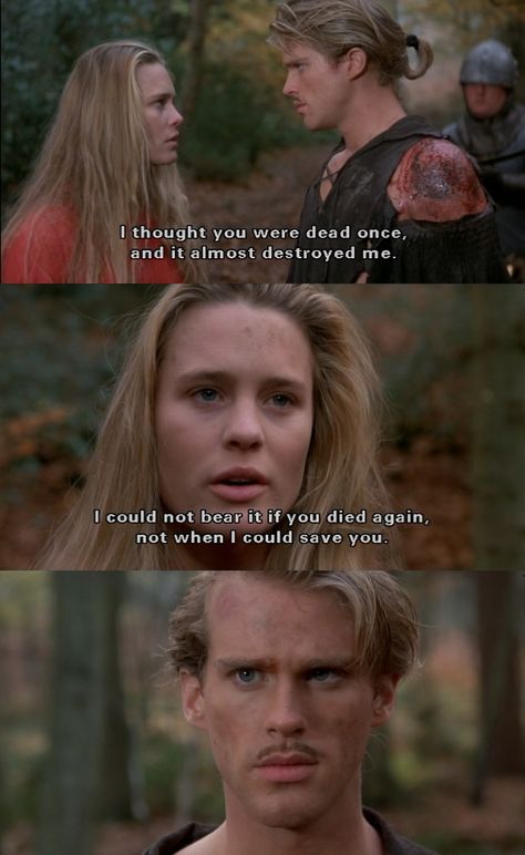 "I thought you were dead once, and it almost destroyed me." (The Princess Bride) Princess Bride Behind The Scenes, Princess Bride Book Quotes, The Princess Bride Quotes, Princess Bride Quotes, Princess Bride Movie, Bride Quotes, Cary Elwes, Princess Quotes, The Princess Bride