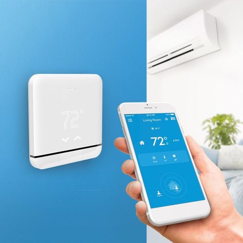 Tado Smart Air Conditioner and Heater Controller WiFi  Compatible with iOS and Android Works with Amazon Alexa * Check out the image by visiting the link. (This is an affiliate link) #portableairconditioner Smart Home Illustration, Smart Air Conditioner, Smart Home Control, Secret Storage, 3d Printed Metal, Home Camera, Hot Gifts, Portable Air Conditioner, Handbags Affordable