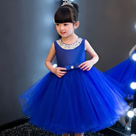 Flower Gown, Tulle Skirt Dress, Girls Blue Dress, Infant Flower Girl Dress, Kids Party Dresses, Blue Party Dress, Wedding Flower Girl Dresses, Flower Girl Dresses Tulle, Girl Princess Dress