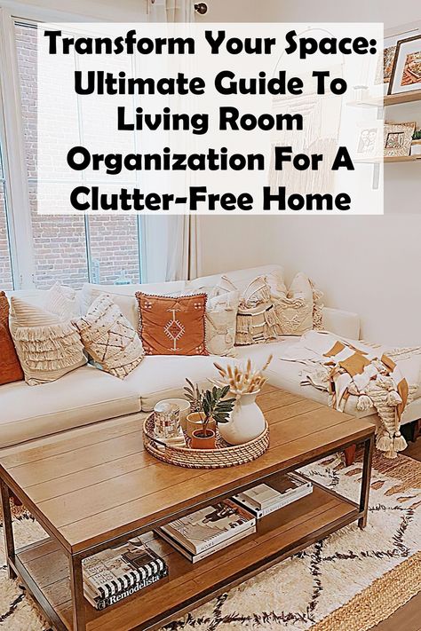 Discover the secrets to a clutter-free home with our ultimate guide to living room organization. This comprehensive resource offers practical tips and creative solutions to transform your space into a serene sanctuary. Learn how to maximize storage, choose the right furniture, and declutter effectively. Say goodbye to chaos and hello to a beautifully organized living room that reflects your style and enhances your everyday life. Start your transformation today! Organized Living Room, Maximize Storage, Bedroom Organization, Beautifully Organized, Clutter Free Home, Organized Living, Living Room Organization, Filing System, Easy Organization