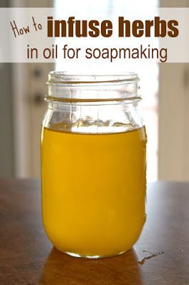 Infusing herbs in oil allows you to add healthy benefits to your handmade soap, whether you make soap with goat milk, water or other liquid. Homestead Community, Herbs In Oil, Goat Products, Diy Hygiene, Lotion Making, Goat Soap, Spa Stuff, Make Soap, Natural Things