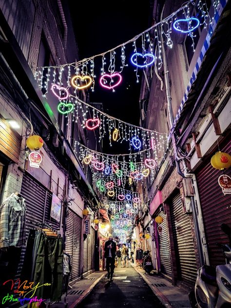 Shining Hearts ~ Shilin Night Market, Shilin District, Taipei City, Taiwan Taiwan Night Market, Travel Taiwan, Taipei City, Neon Nights, Night Market, Taipei, Taiwan, Times Square, Neon