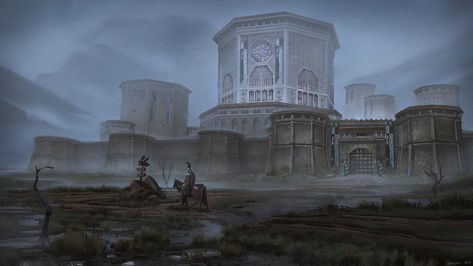 Torffov´s Stargrad Swamp Castle, Fantasy Town, Fantasy World Map, Golden City, Me Right Now, Scene Art, Fantasy Castle, High Fantasy, Medieval Castle