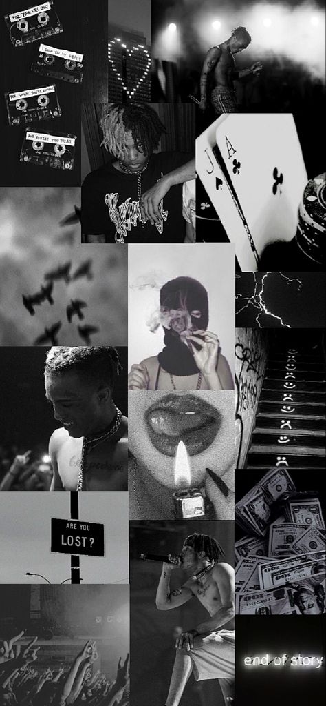 Thug Aesthetic Wallpaper, Wallpaper Rappers, Aesthetic Black And White Wallpaper, Aesthetic Wallpaper Black And White, Xxxtentacion Aesthetic, Thug Aesthetic, Aesthetic Rapper, Aesthetic Black And White, Trippy Iphone Wallpaper