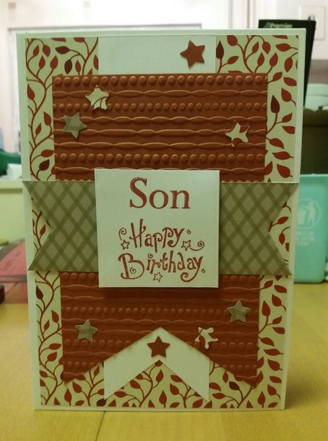 Son Birthday Cards Handmade, Teenage Cards, Son Birthday Card, Artsy Projects, Son Birthday, Teenage Son, Simple Cards Handmade, Birthday Cards For Son, 30th Birthday Cards