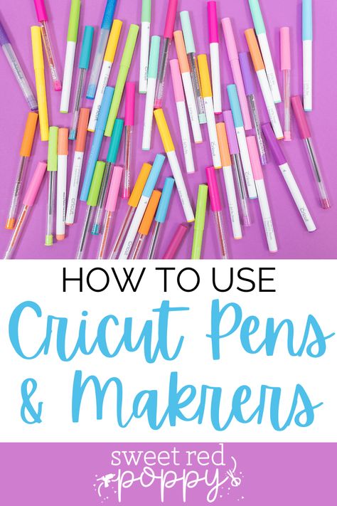 Cricut Markers, Cricut Pens, Pen Projects, Pens And Markers, How To Use Cricut, Cricut Cards, Coloring Markers, Cricut Tutorials, Cricut Maker