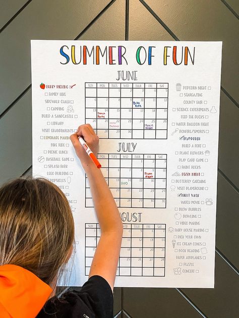 PRINTABLE Summer Countdown Poster, 2024, Summer Countdown, Summer Poster, Summer Print, Summer Check List, Summer Poster Check List, PDF - Etsy Countdown Poster, Fun Calendar, Summer Countdown, Summer Of Fun, Vogue Kids, Summer Schedule, Summer Fun For Kids, Summer Poster, Summer Fun List