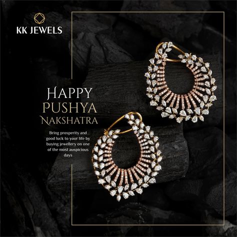 Pushya Nakshatra Jewellery Ads, Jewellery Post Ideas, Jewellery Ads Poster, Jewellery Banner Design, Jewellery Poster Design, Jewellery Creative Ads, Jewelry Poster Design, Jewellery Banner, Pushya Nakshatra