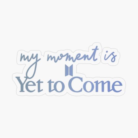 Moment Is Yet To Come, Yet To Come Bts, Bts Core, Art Profile, Bts Yet To Come, Stickers Bts, Bts Sticker, Bts Stickers, Cute Laptop Stickers