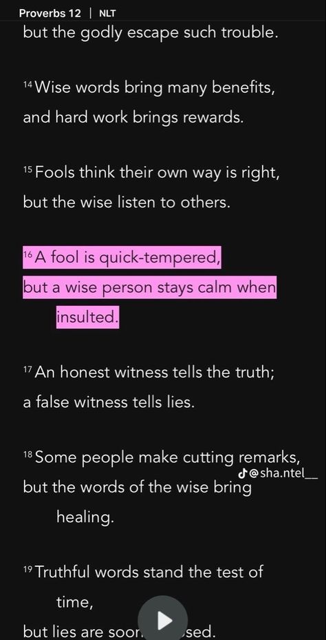 A Fool Is Quick Tempered, Bible Verse On Forgiveness, Bible Verse Highlight, Bible Verses Highlighted, Bible App Verses, Highlighted Bible Verses, God Fearing, Motivational Bible Verses, Comforting Bible Verses