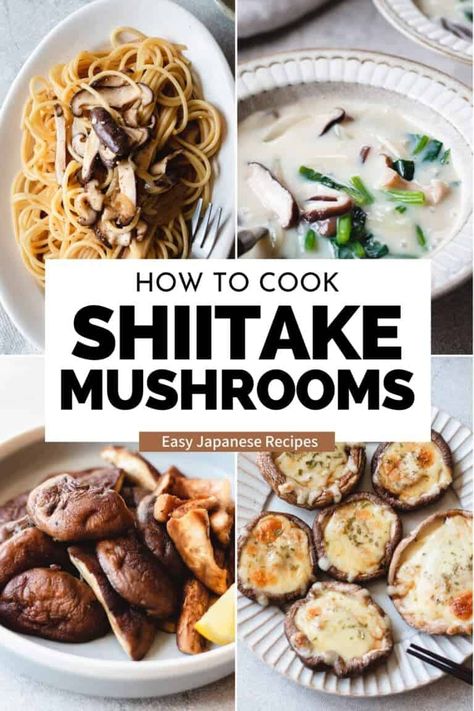 This quick guide offers easy shiitake mushroom recipes and how to cook this versatile vegetable. Let's dive in and discover the deliciousness of shiitake mushrooms! Shiitake Mushroom Recipes, Miso Soup Recipe Easy, Shiitake Mushrooms Recipes, Japanese Miso Soup, Easy Mushroom Recipes, Tempura Recipe, Daikon Radish, Japanese Sweet Potato, Tempura Batter