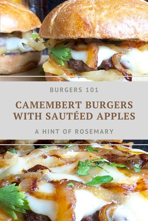 Fall Burgers, Autumn Sandwiches, Fall Sandwiches, Sautéed Apples, Fall Grilling, Onion Burger, Rustic Recipes, Chicken Sandwich Recipes, Grilled Burgers